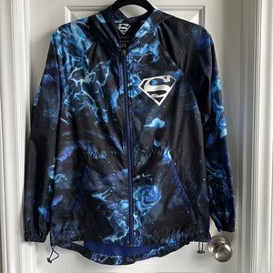 Her Universe Superman Hooded Windbreaker Jacket Small